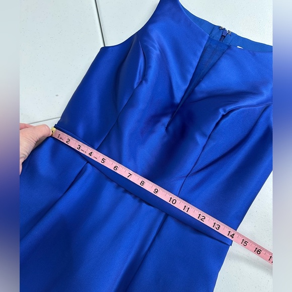 Fiesta Fashion Royal Blue Fit‑Flare Prom Homecoming Dress Floral Sweet 16 Small - Picture 5 of 16